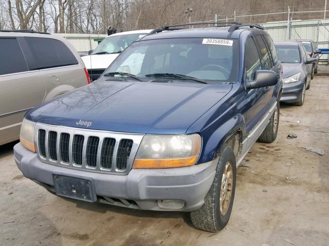 1J4GW48S7YC215275 - 2000 JEEP GRAND CHER BLUE photo 2