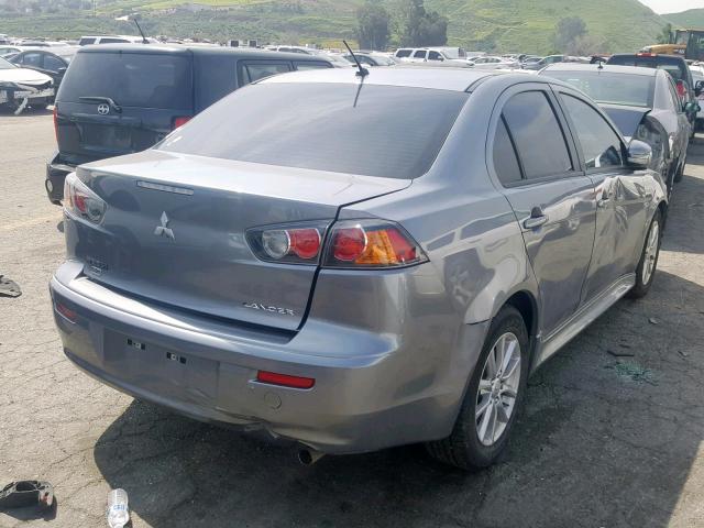 JA32V2FWXGU011395 - 2016 MITSUBISHI LANCER ES GRAY photo 4