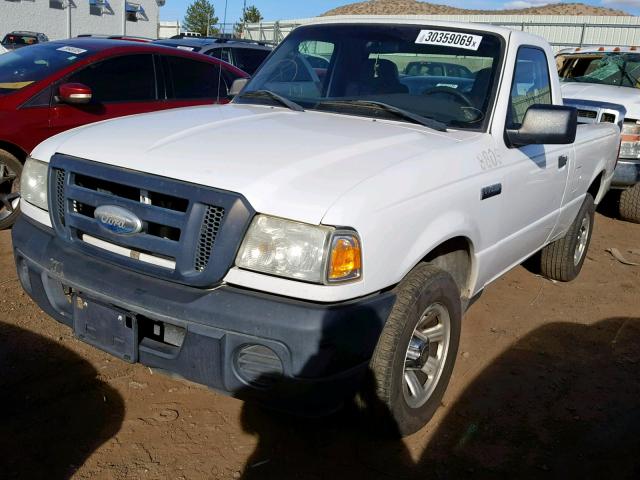 1FTYR10D88PB12971 - 2008 FORD RANGER WHITE photo 2