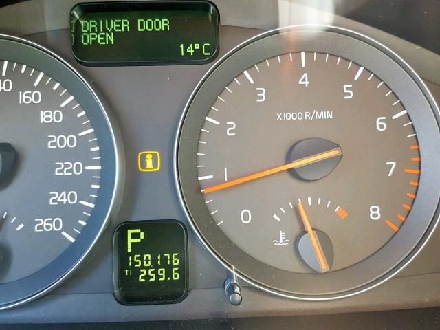 YV1MS382782380435 - 2008 VOLVO S40 2.4I SILVER photo 8