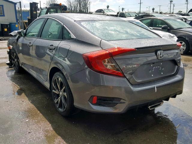 19XFC2F87KE201463 - 2019 HONDA CIVIC SPOR GRAY photo 3