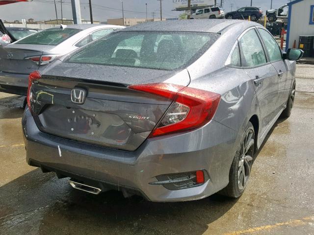 19XFC2F87KE201463 - 2019 HONDA CIVIC SPOR GRAY photo 4