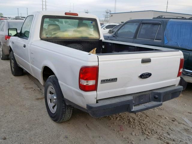 1FTYR10D18PA17958 - 2008 FORD RANGER WHITE photo 3