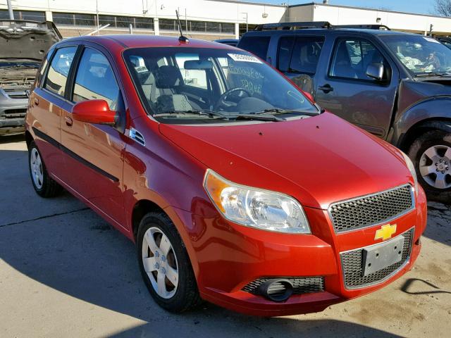 KL1TD6DE8AB052466 - 2010 CHEVROLET AVEO LS RED photo 1