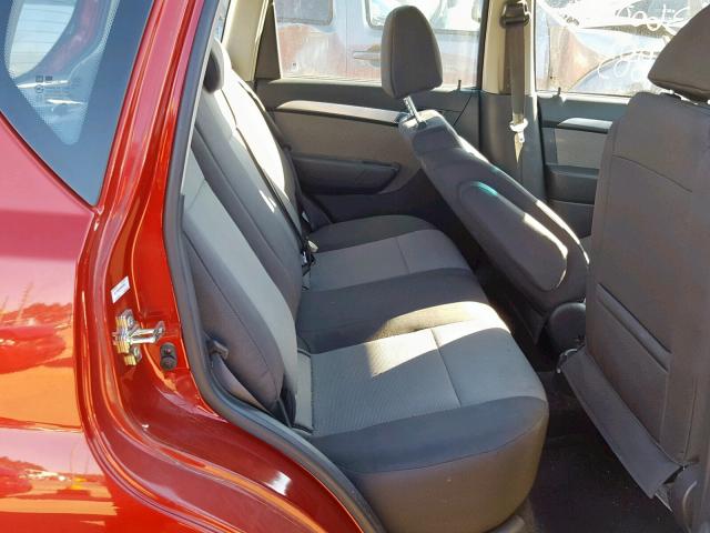 KL1TD6DE8AB052466 - 2010 CHEVROLET AVEO LS RED photo 6
