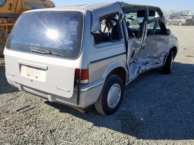 2P4GH2533PR176218 - 1993 PLYMOUTH VOYAGER SILVER photo 4