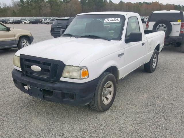 1FTYR10DX7PA79843 - 2007 FORD RANGER WHITE photo 2