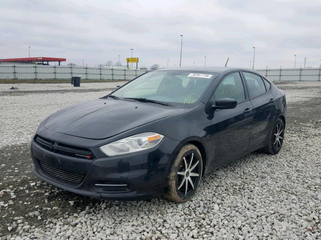 1C3CDFAH3DD216288 - 2013 DODGE DART SE BLACK photo 2