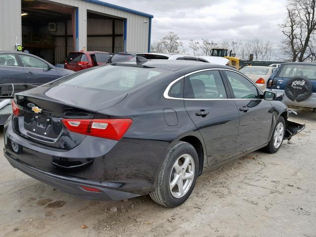 1G1ZB5ST8HF203256 - 2017 CHEVROLET MALIBU LS BLACK photo 4