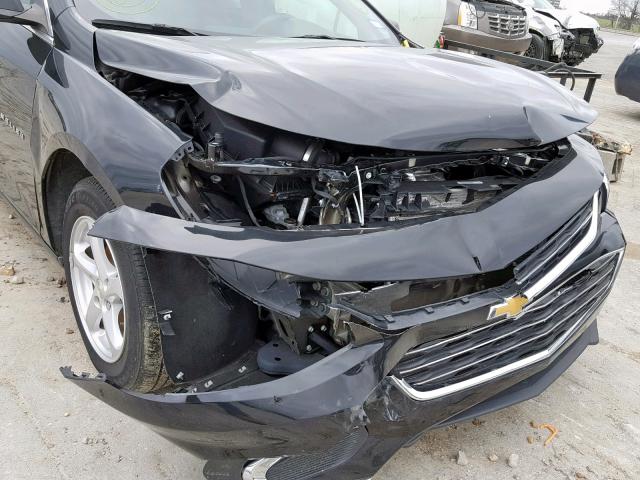 1G1ZB5ST8HF203256 - 2017 CHEVROLET MALIBU LS BLACK photo 9