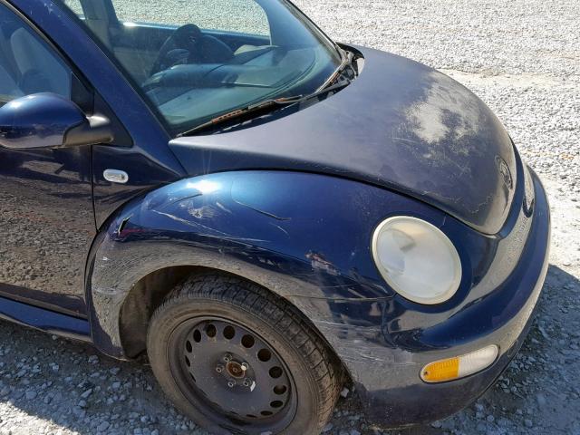 3VWCK21C51M471763 - 2001 VOLKSWAGEN NEW BEETLE Mavi foto 9