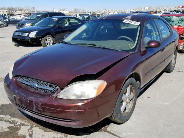 1FAFP55U61A195859 - 2001 FORD TAURUS SES MAROON photo 2