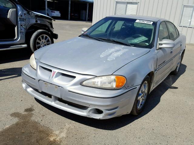 1G2NW52E21C249284 - 2001 PONTIAC GRAND AM G SILVER photo 2