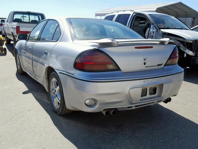 1G2NW52E21C249284 - 2001 PONTIAC GRAND AM G SILVER photo 3