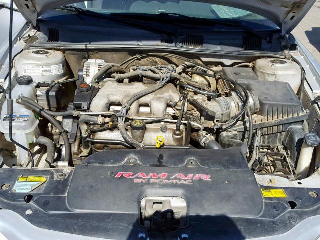 1G2NW52E21C249284 - 2001 PONTIAC GRAND AM G SILVER photo 7