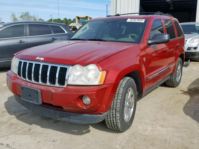 1J4HR58206C169173 - 2006 JEEP GRAND CHER BURGUNDY photo 2