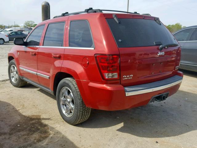 1J4HR58206C169173 - 2006 JEEP GRAND CHER BURGUNDY photo 3