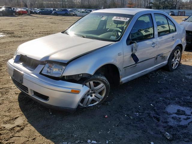 3VWSE69M74M013721 - 2004 VOLKSWAGEN JETTA GLS GRAY photo 2