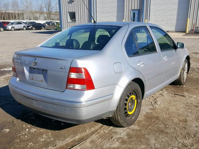 3VWSE69M74M013721 - 2004 VOLKSWAGEN JETTA GLS GRAY photo 4