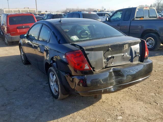 1G8AW15F87Z130193 - 2007 SATURN ION LEVEL BLACK photo 3