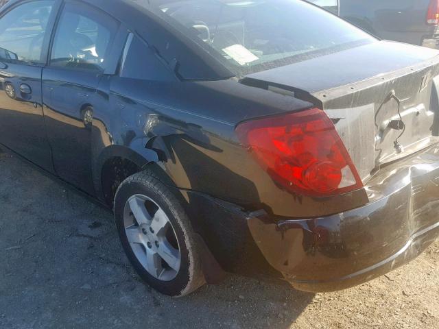 1G8AW15F87Z130193 - 2007 SATURN ION LEVEL BLACK photo 9