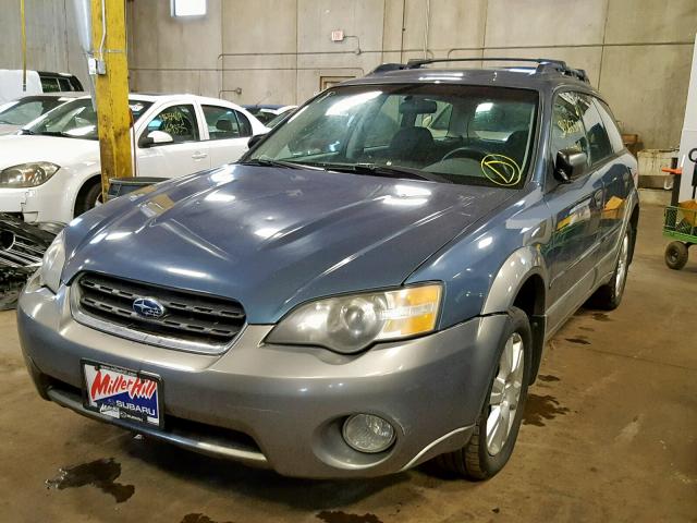 4S4BP61C757386572 - 2005 SUBARU LEGACY OUT BLUE photo 2