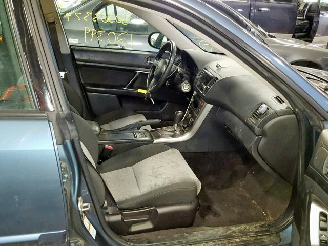 4S4BP61C757386572 - 2005 SUBARU LEGACY OUT BLUE photo 5