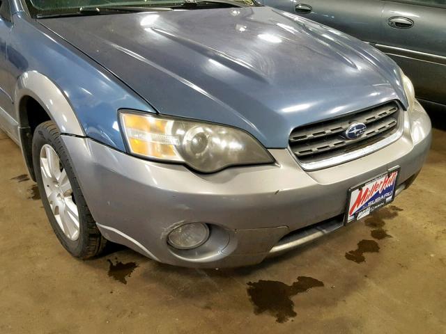 4S4BP61C757386572 - 2005 SUBARU LEGACY OUT BLUE photo 9