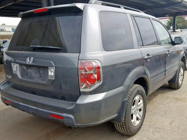 5FNYF28268B030331 - 2008 HONDA PILOT VP GRAY photo 4