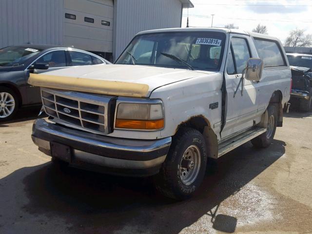 1FMEU15H3SLA18682 - 1995 FORD BRONCO U10 WHITE photo 2