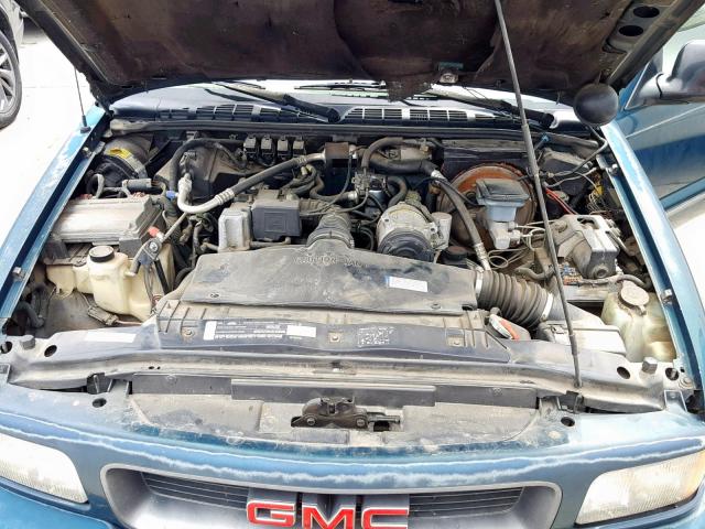 1GTCS1445T8523613 - 1996 GMC SONOMA GREEN photo 7