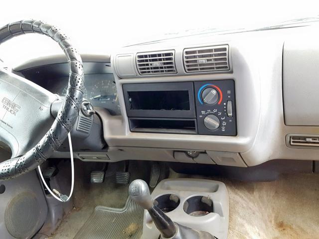 1GTCS1445T8523613 - 1996 GMC SONOMA GREEN photo 9