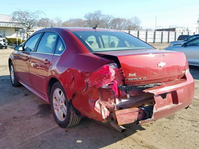 2G1WB5E33E1132789 - 2014 CHEVROLET IMPALA LIM RED photo 3