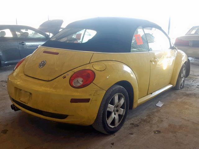 3VWRF31Y37M418519 - 2007 VOLKSWAGEN NEW BEETLE Gelb Foto 4