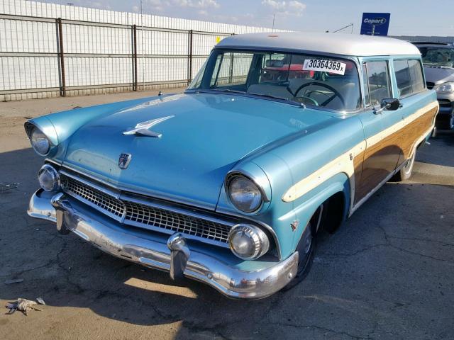 U5LR143649 - 1955 FORD WAGON TEAL photo 2