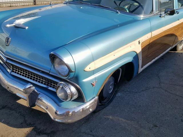 U5LR143649 - 1955 FORD WAGON TEAL photo 9