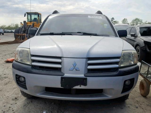 4A4MM21S95E053025 - 2005 MITSUBISHI ENDEAVOR L SILVER photo 9