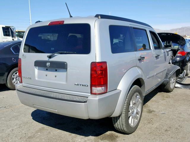 1D4PT4GK7BW605608 - 2011 DODGE NITRO HEAT SILVER photo 4