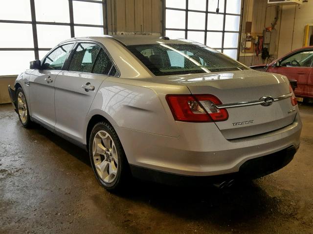 1FAHP2HW5AG155905 - 2010 FORD TAURUS SEL SILVER photo 3