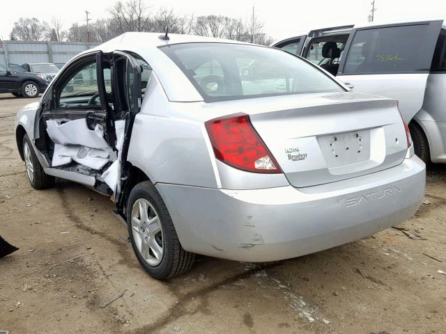 1G8AJ55F87Z192117 - 2007 SATURN ION LEVEL SILVER photo 3