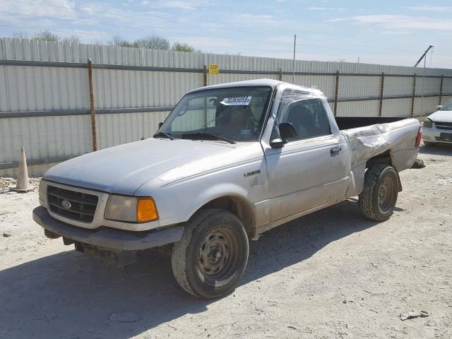 1FTYR10D53PB33429 - 2003 FORD RANGER SILVER photo 2