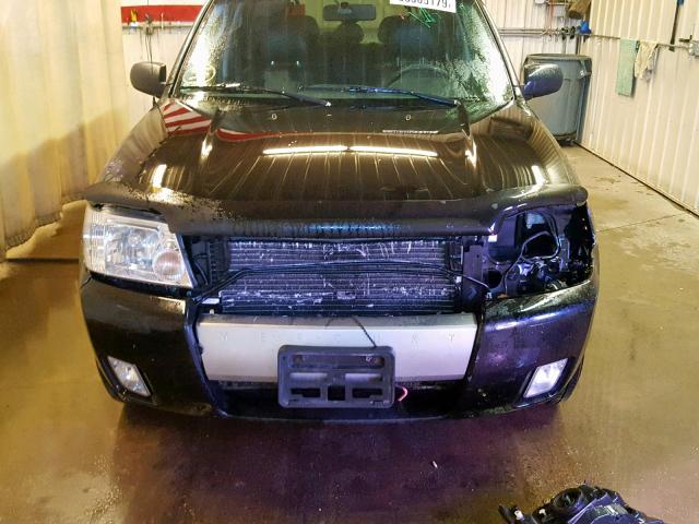 4M2CU56186KJ11367 - 2006 MERCURY MARINER BLACK photo 9