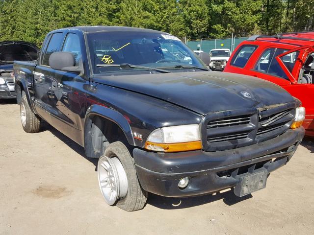 1B7GG2AN4YS760383 - 2000 DODGE DAKOTA QUA BLACK photo 1