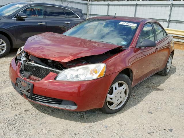 1G2ZF57BX84150961 - 2008 PONTIAC G6 VALUE L RED photo 2