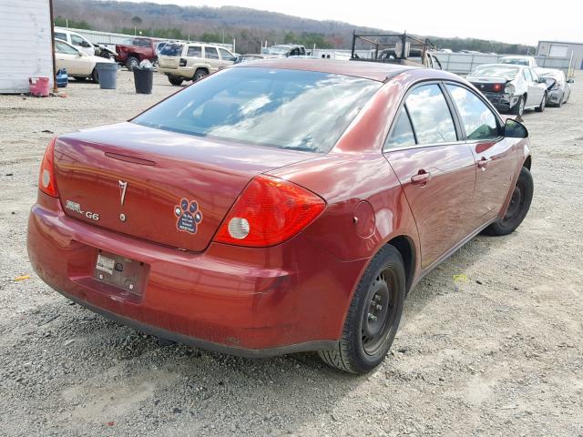 1G2ZF57BX84150961 - 2008 PONTIAC G6 VALUE L RED photo 4