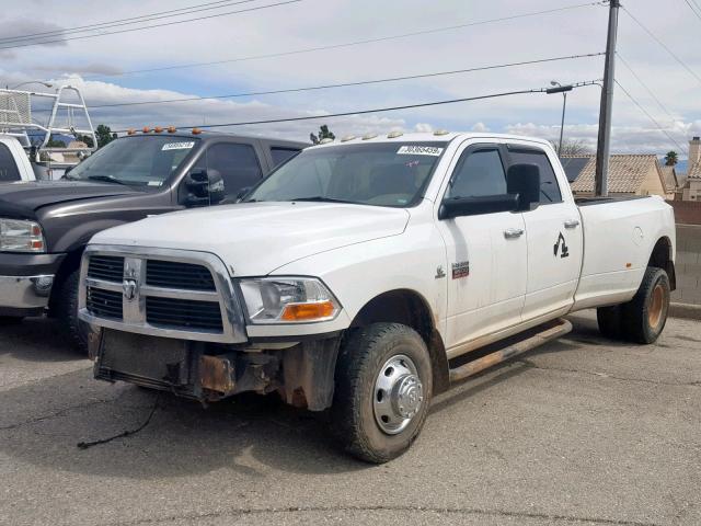 3D73Y4CL6AG172992 - 2010 DODGE RAM 3500 WHITE photo 2