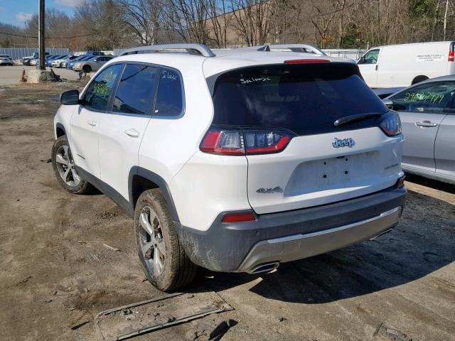 1C4PJMDN0KD180374 - 2019 JEEP CHEROKEE L WHITE photo 3