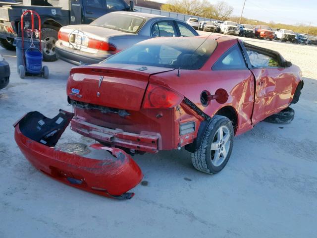 1G2AS18H597176307 - 2009 PONTIAC G5 RED photo 4