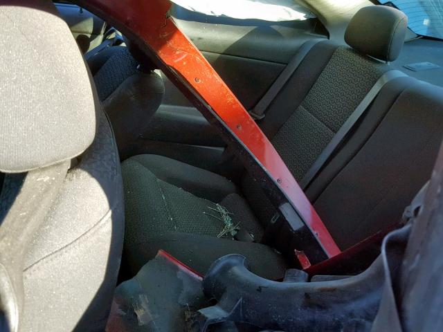 1G2AS18H597176307 - 2009 PONTIAC G5 RED photo 6