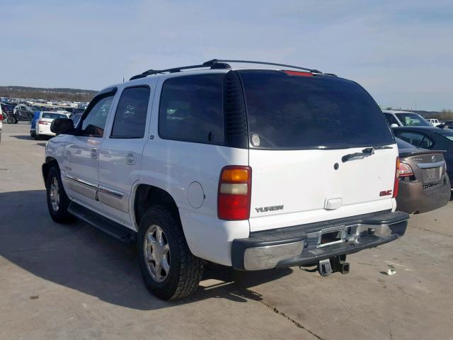 1GKEC13Z93R133521 - 2003 GMC YUKON WHITE photo 3